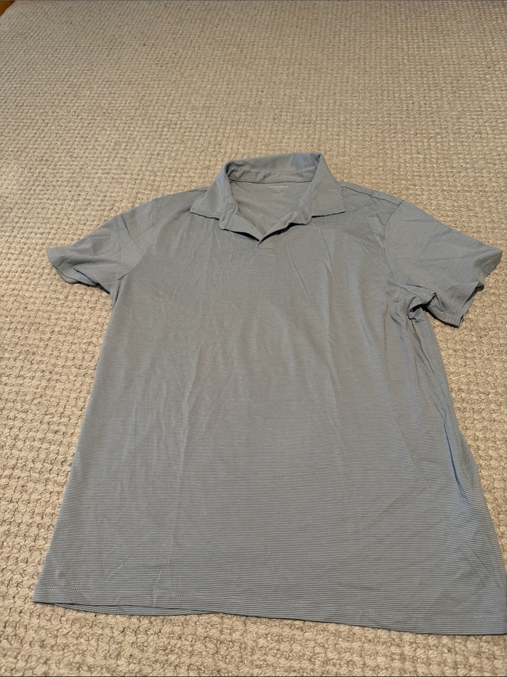 Bonobos Gray Fine-Stripe Polo